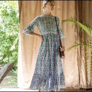 Tuckernuck “Pink City Prints” Retro Blush Savannah Dress Small